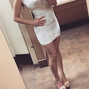 White Bodycon Dress by Bebe